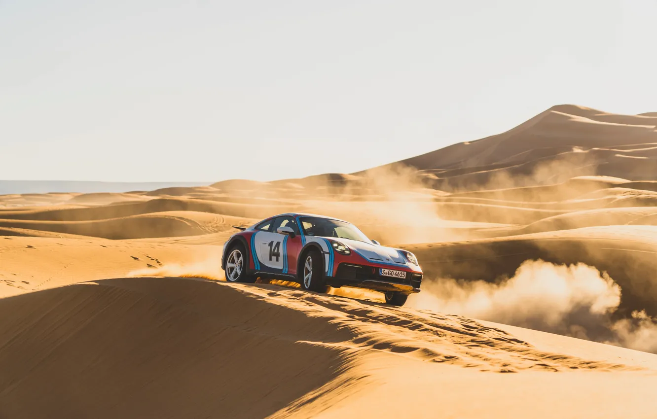 Photo wallpaper Sand, Porsche, Porsche 911, The dunes, Dakar Rally, Dakar Rally