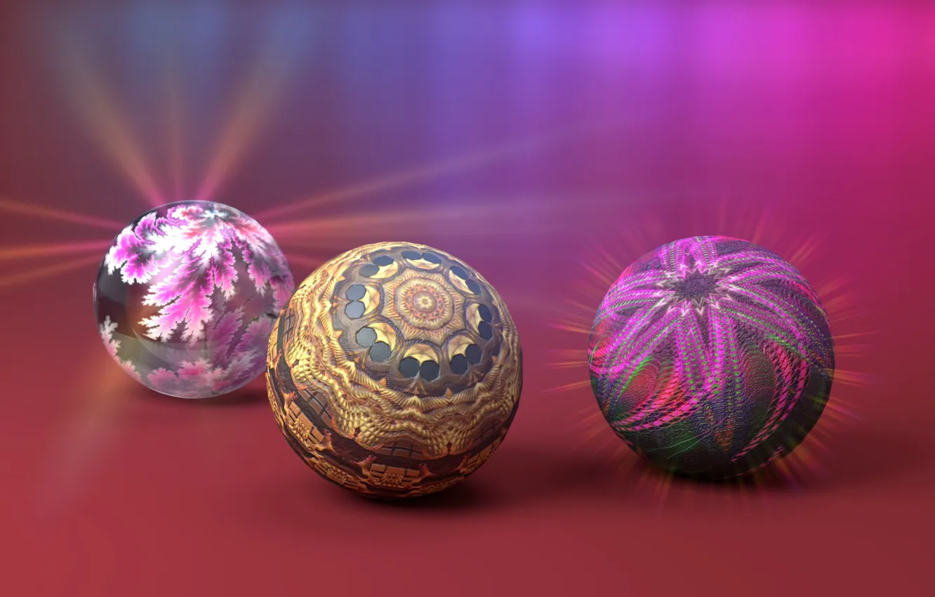 Photo wallpaper circles, background, balls, color