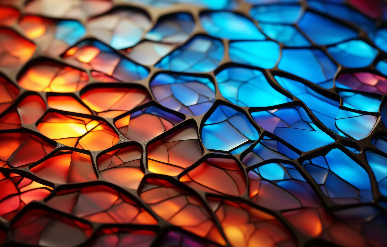 Photo wallpaper colorful, abstract, minimalism, network, digital art, simple background, AI art