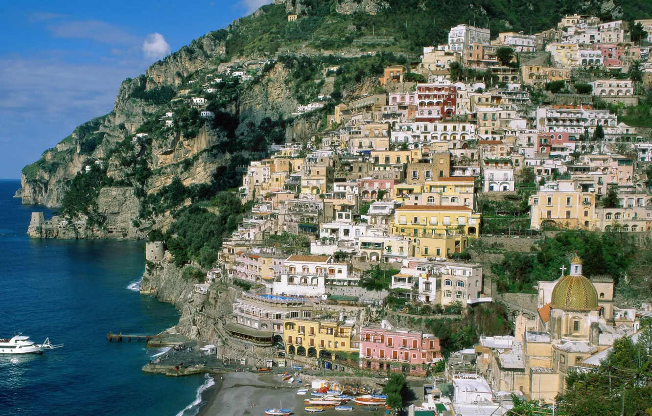 Photo wallpaper Italy, Campania, Coast, Amalfi