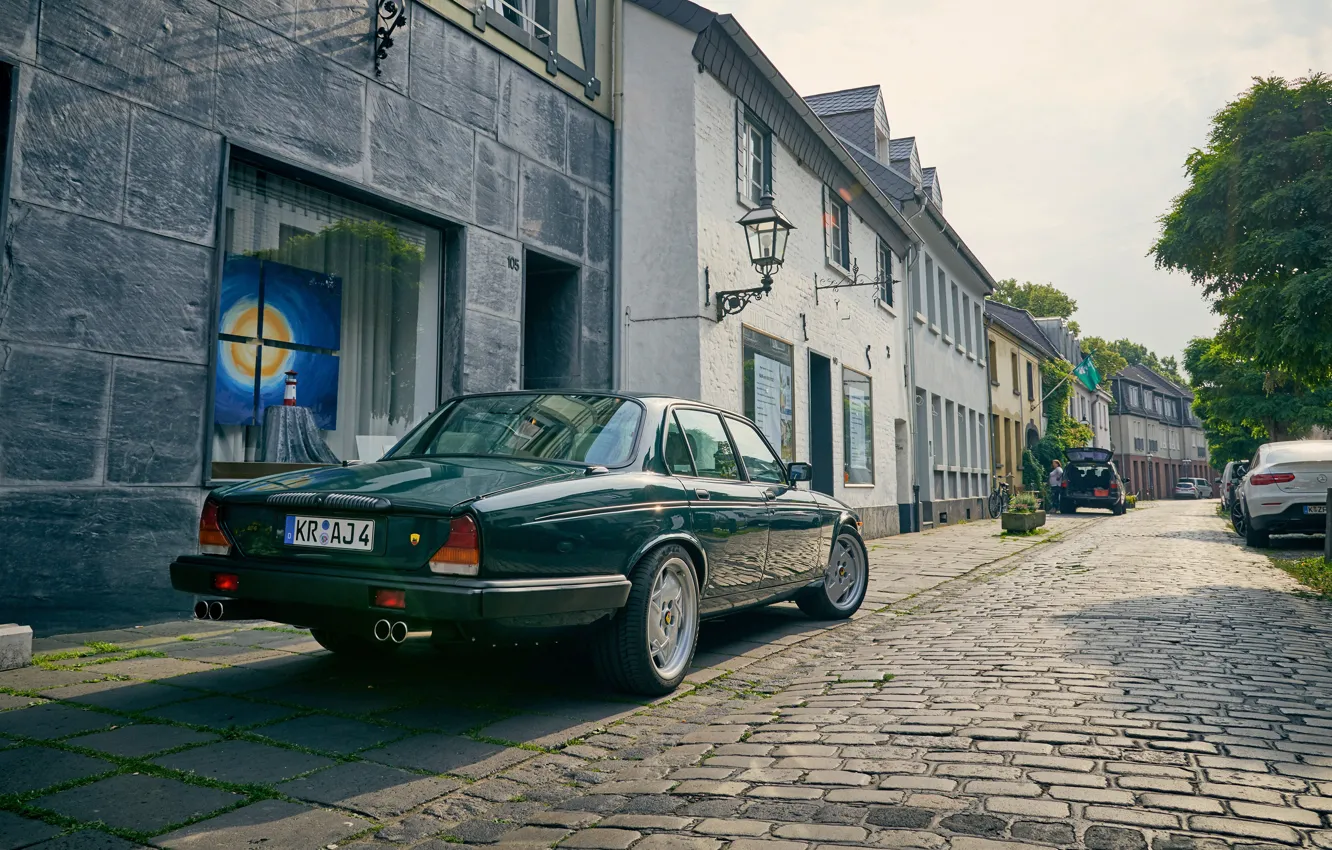 Photo wallpaper green, Jaguar XJ, AJ4, Jaguar, Rear, Arden, 1982