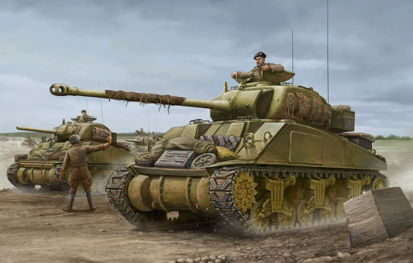Photo wallpaper art, tank, Firefly, game, the, tanks, army, Sherman