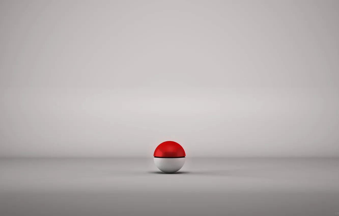 Photo wallpaper grey, the ball, ball, krsno