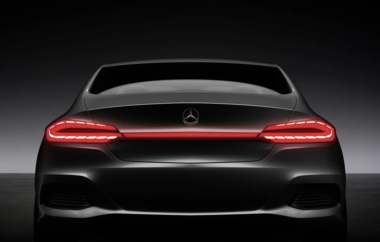 Photo wallpaper machine, black, cars, Mercedes, auto walls, mercedes f800