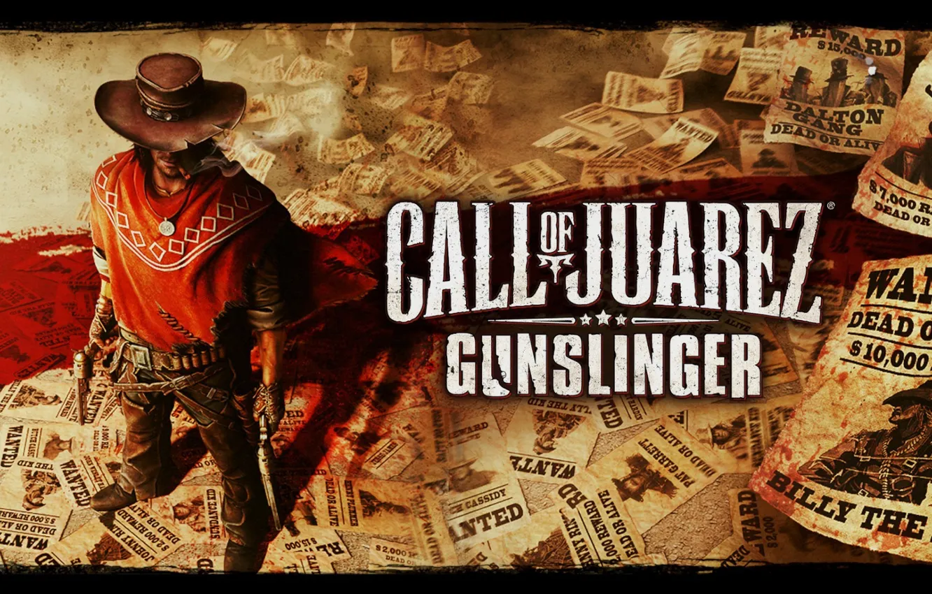 Photo wallpaper guns, cowboy, posters, call of juarez gunslinger