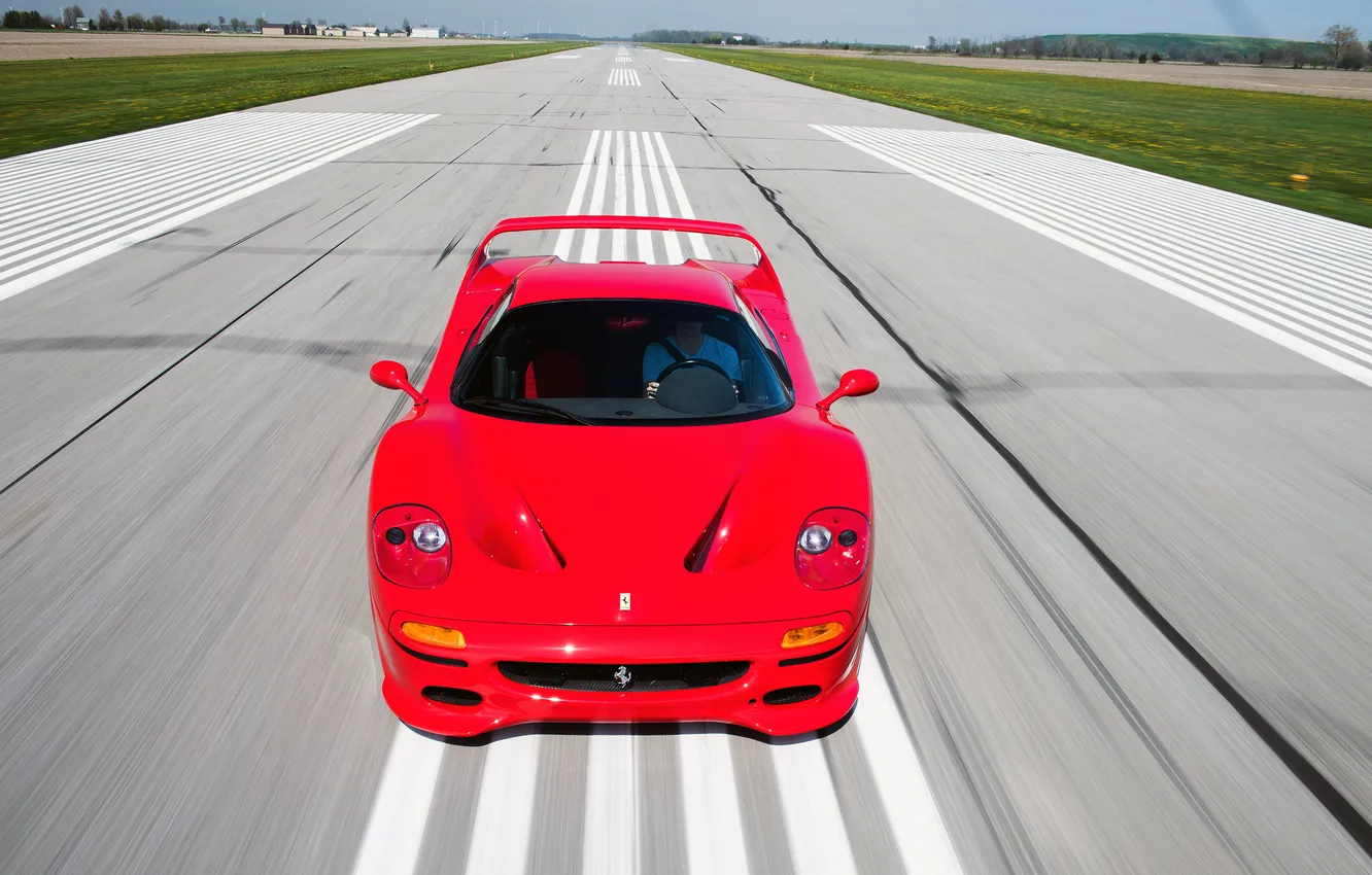 Photo wallpaper Ferrari, sports car, convertible, 1995, F50, Ferrari F50