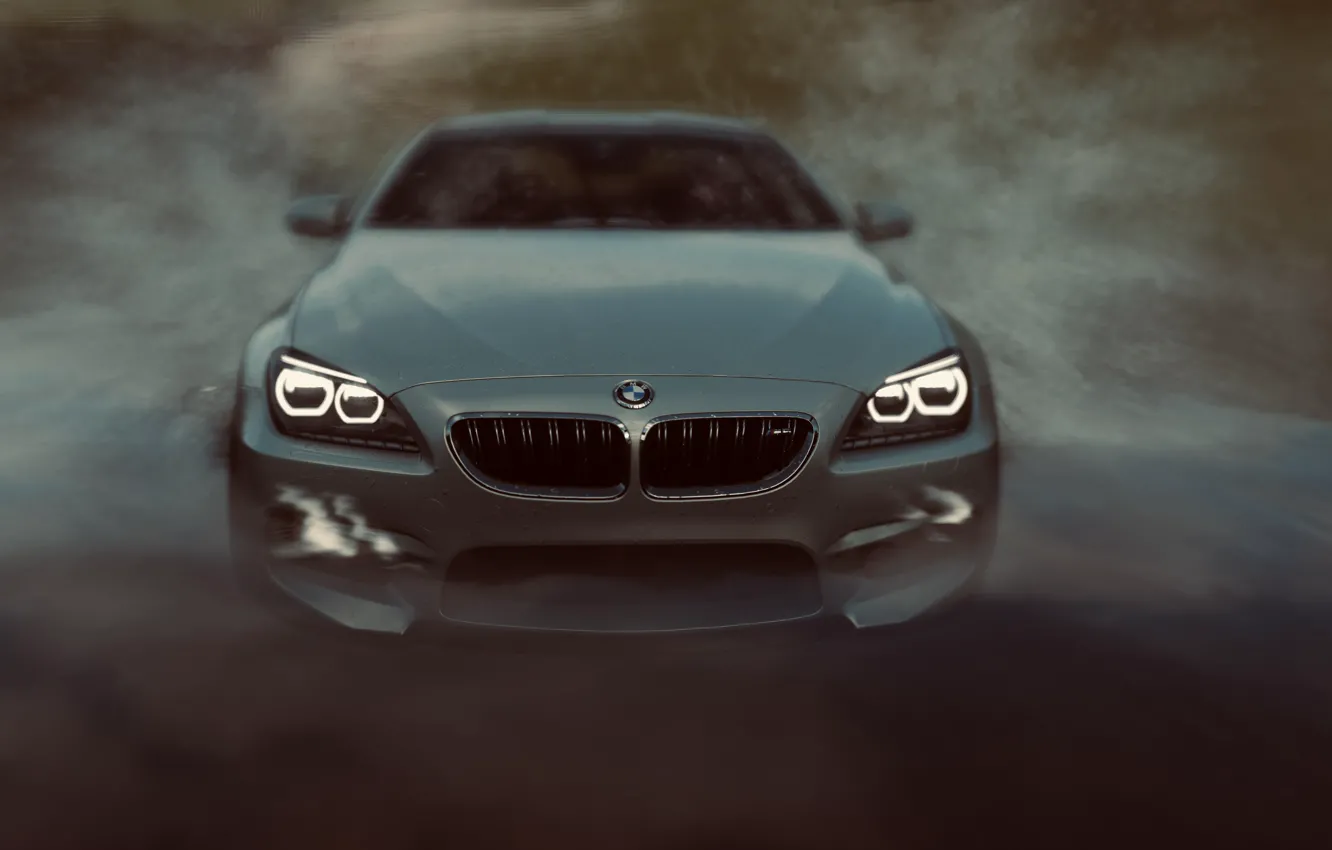 Photo wallpaper HDR, BMW, Speed, Water, Coupe, Game, River, BMW M6 Coupe