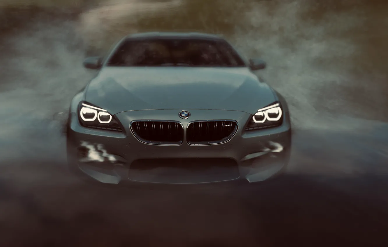 Photo wallpaper HDR, BMW, game, river, Coupe, water, speed, BMW M6 Coupe