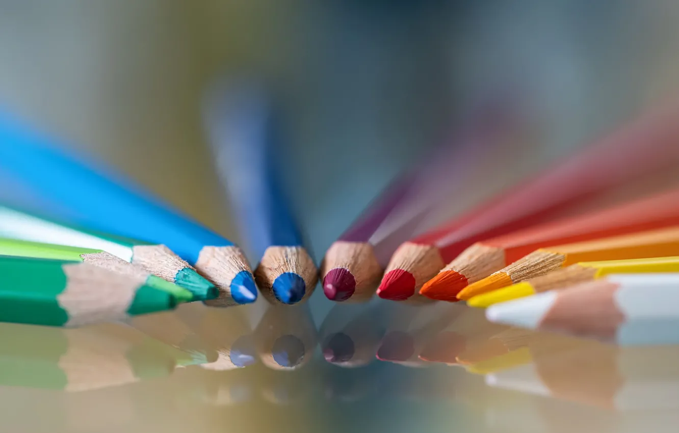 Photo wallpaper background, color, pencils