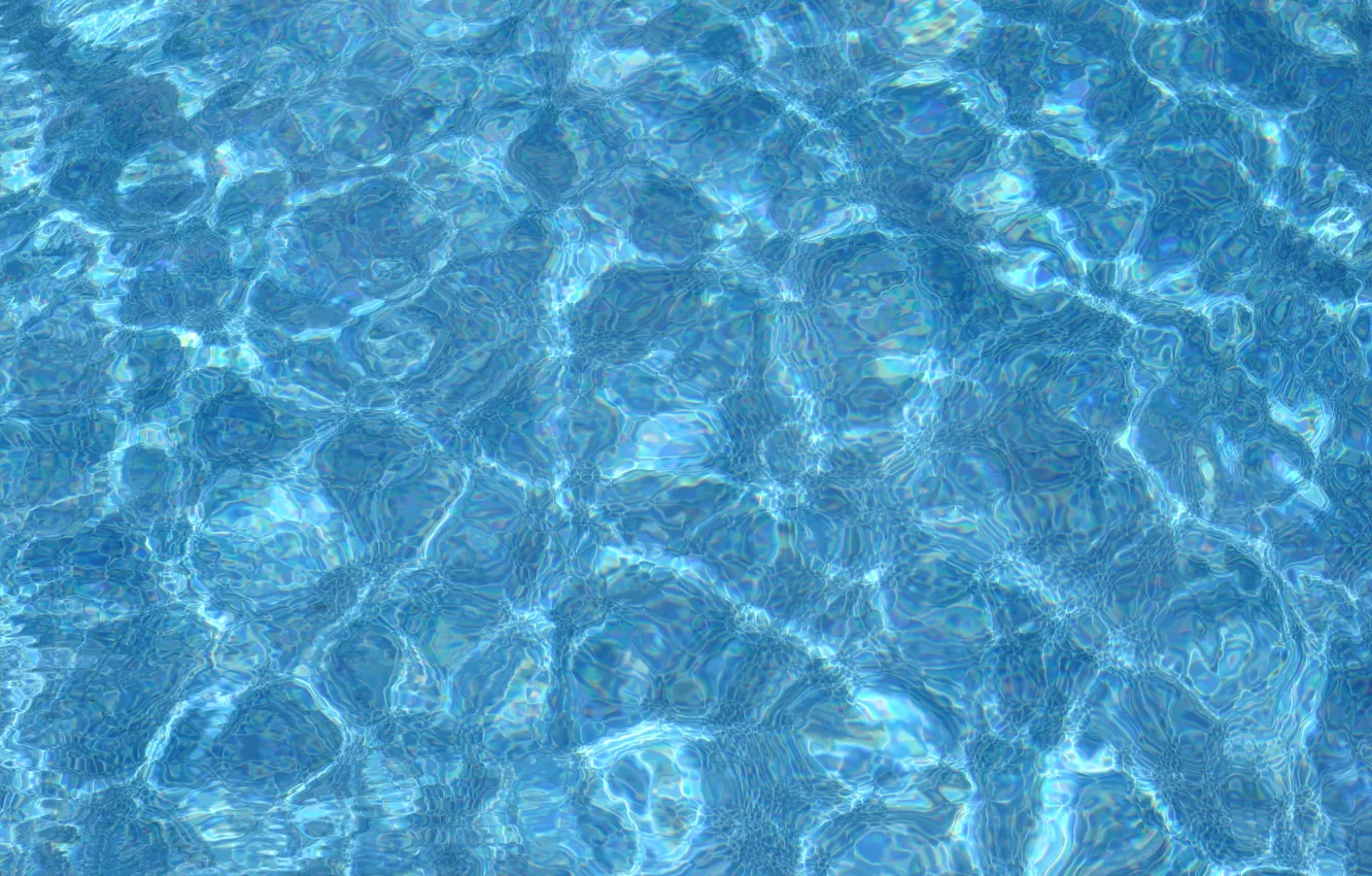 Photo wallpaper water, glare, blue