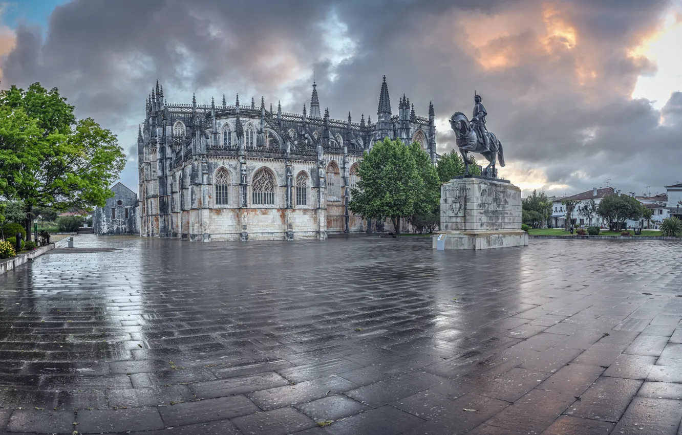 Photo wallpaper Portugal, Monument, Batalha, Batalha Monastery