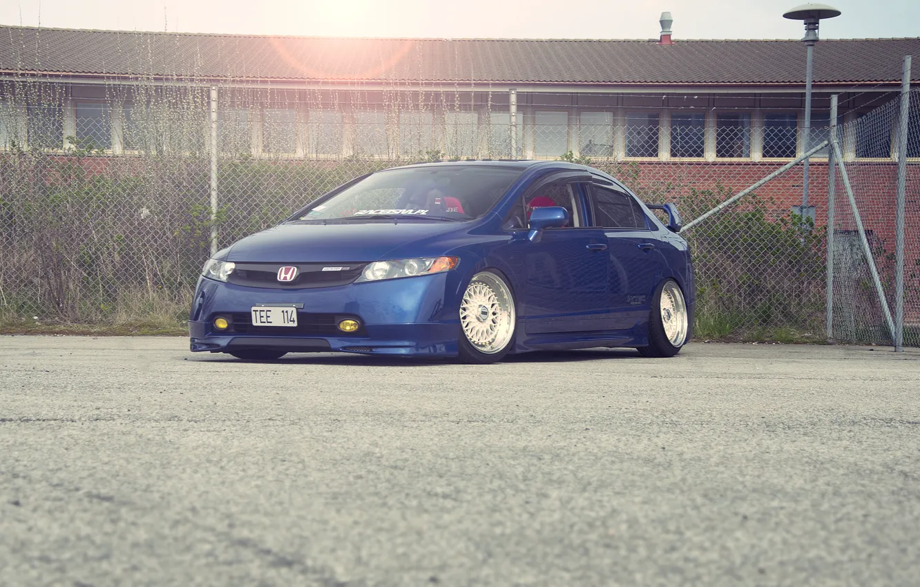 Wallpaper blue, honda, Honda, blue, civic, civic for mobile and desktop ...