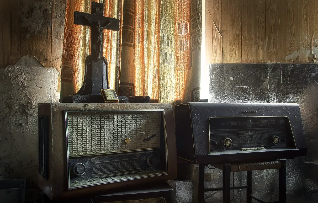 Photo wallpaper background, radio, receiver