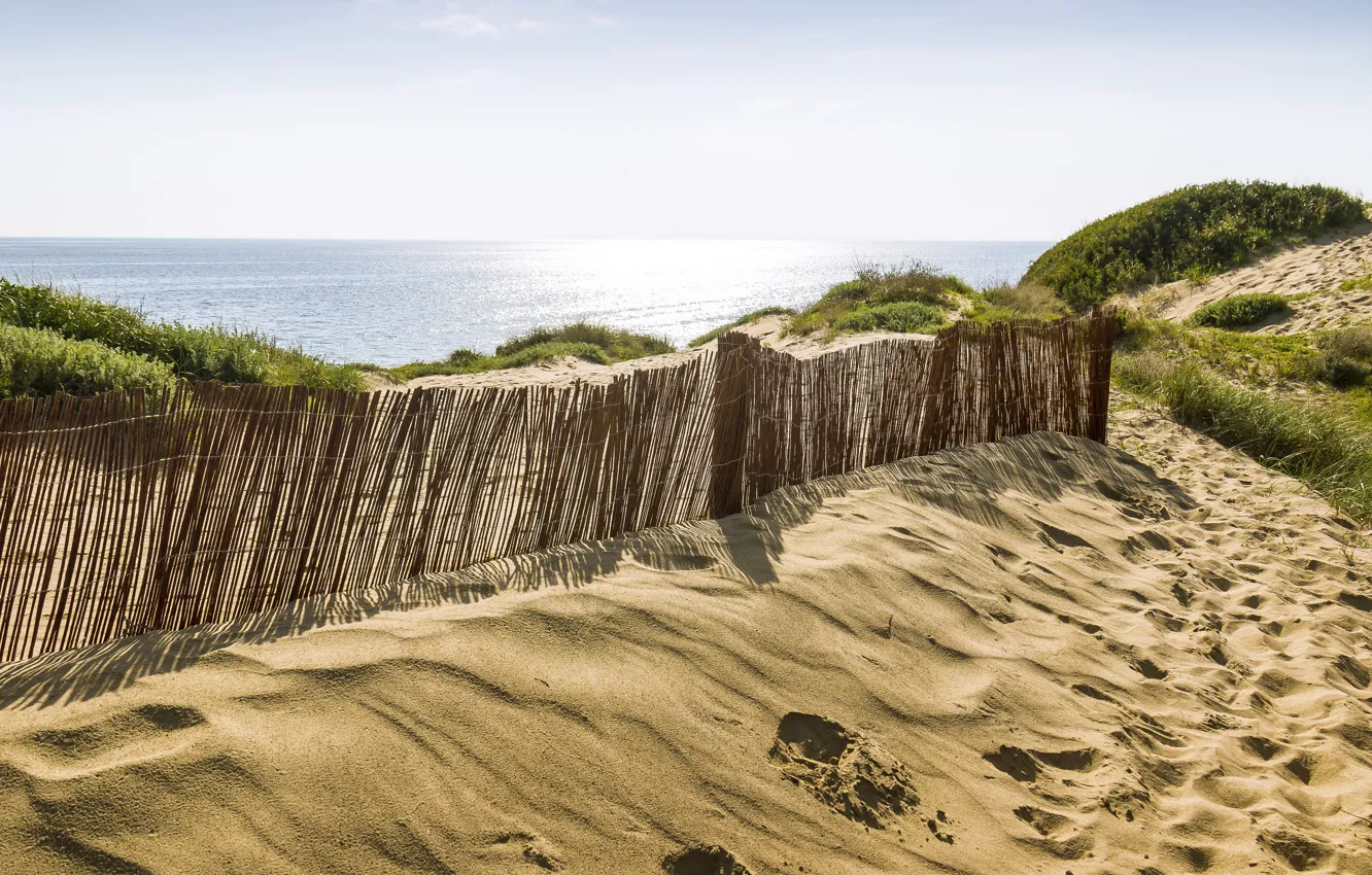 Photo wallpaper Spain, Marbella, Malaga, Cabopino, Dunes of Ar