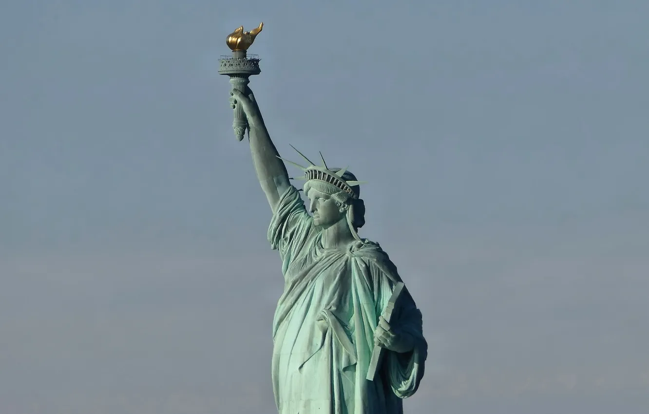 Photo wallpaper freedom, the city, statue, New York City, Statue of Liberty