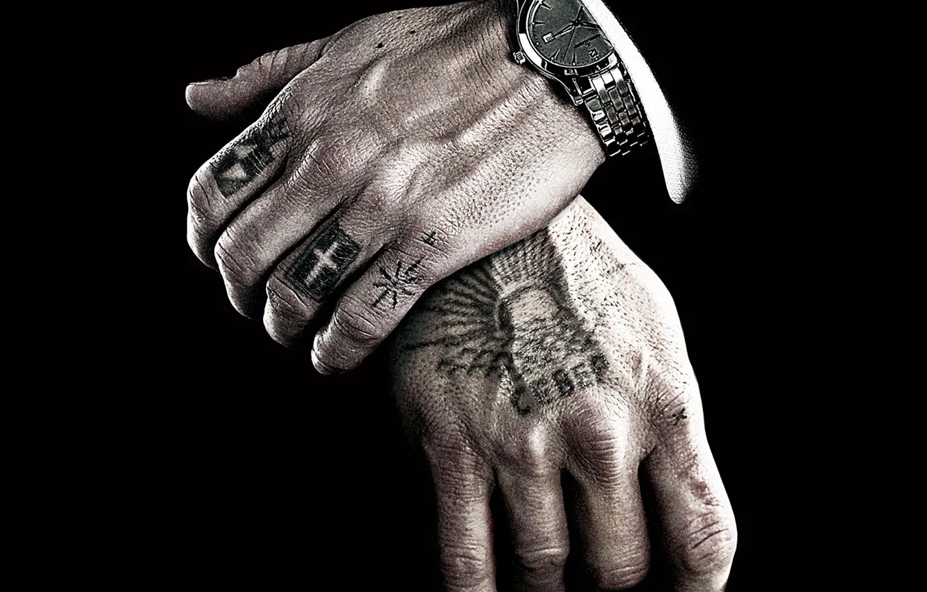 Photo wallpaper watch, hands, tattoos