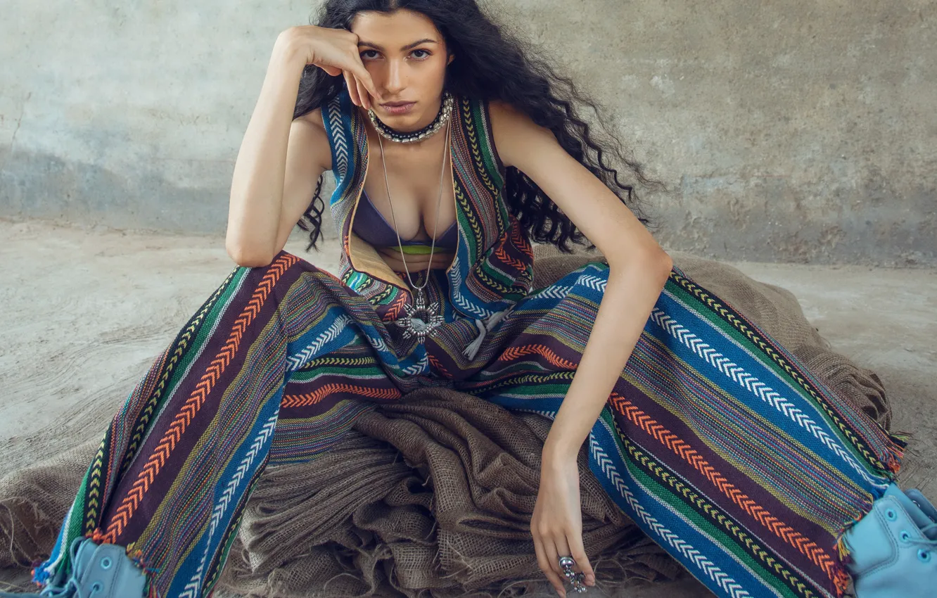 Photo wallpaper girl, hot, sexy, eyes, smile, beautiful, model, pretty