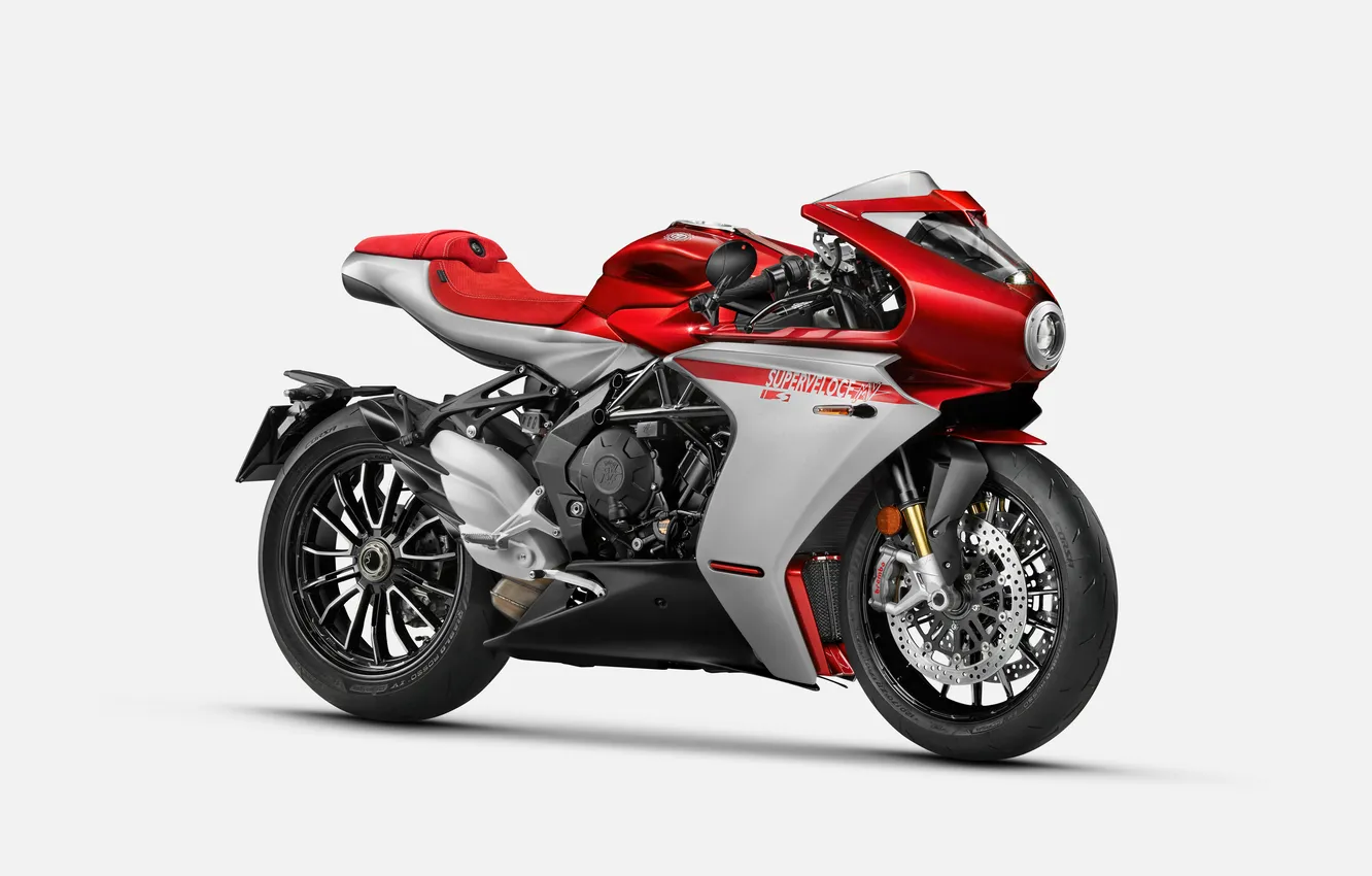 Photo wallpaper MV Agusta, Bikes, White background, 2025, Sports bikes, Superveloce S