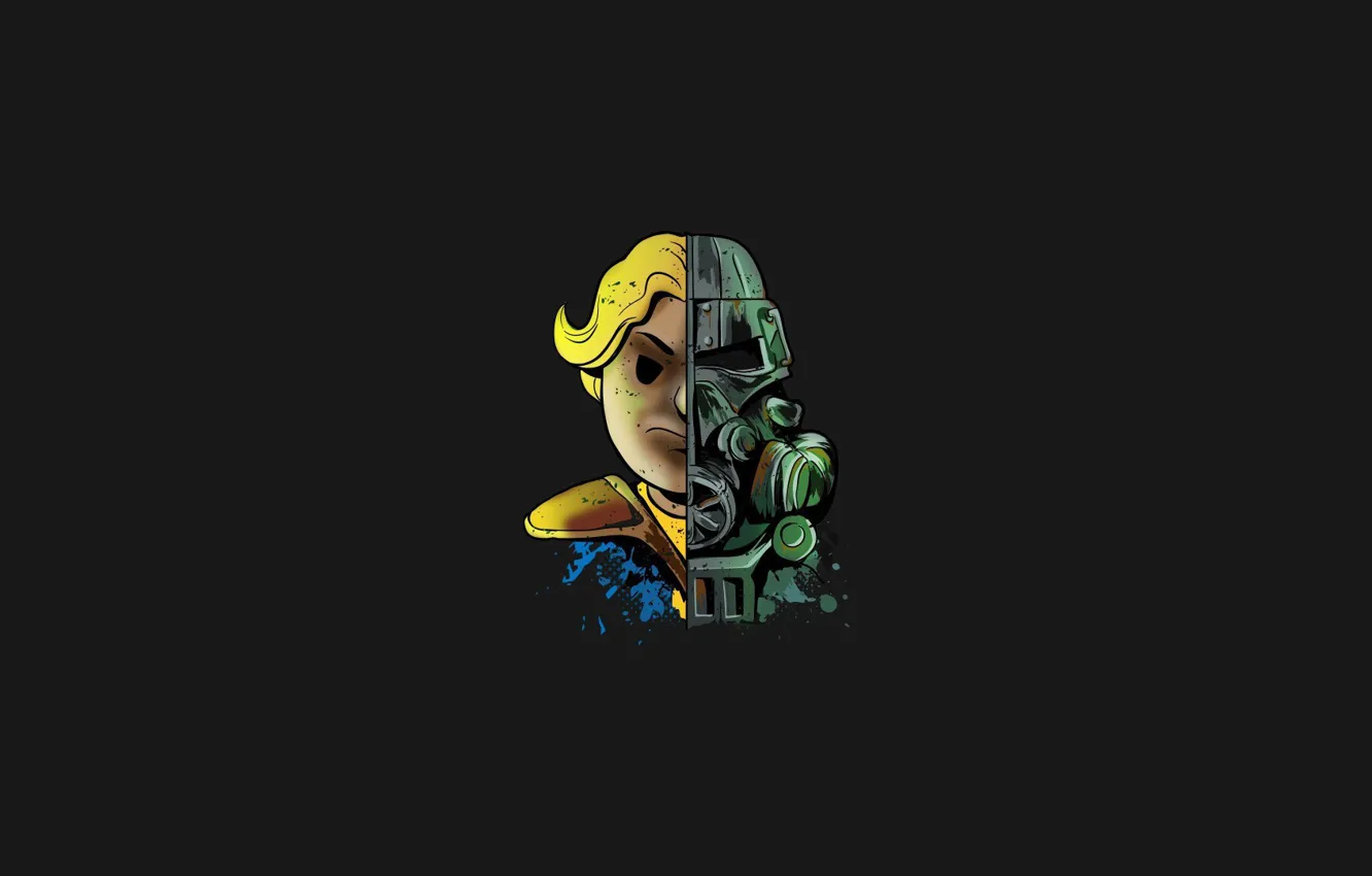 Photo wallpaper helmet, Fallout, Bethesda Softworks, Bethesda, Brotherhood, Bethesda Game Studios, Brotherhood of Steel, Vault Boy