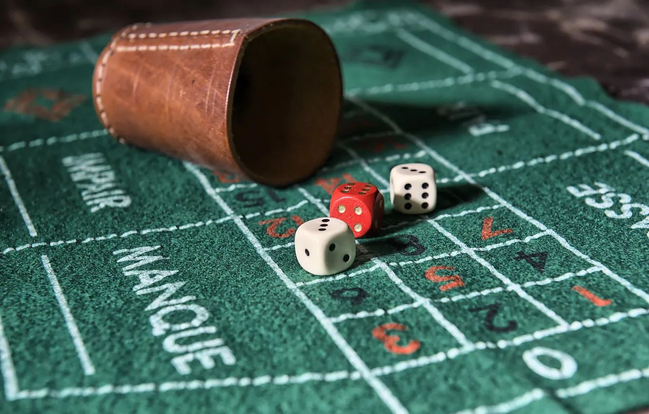 Photo wallpaper table, the game, bones