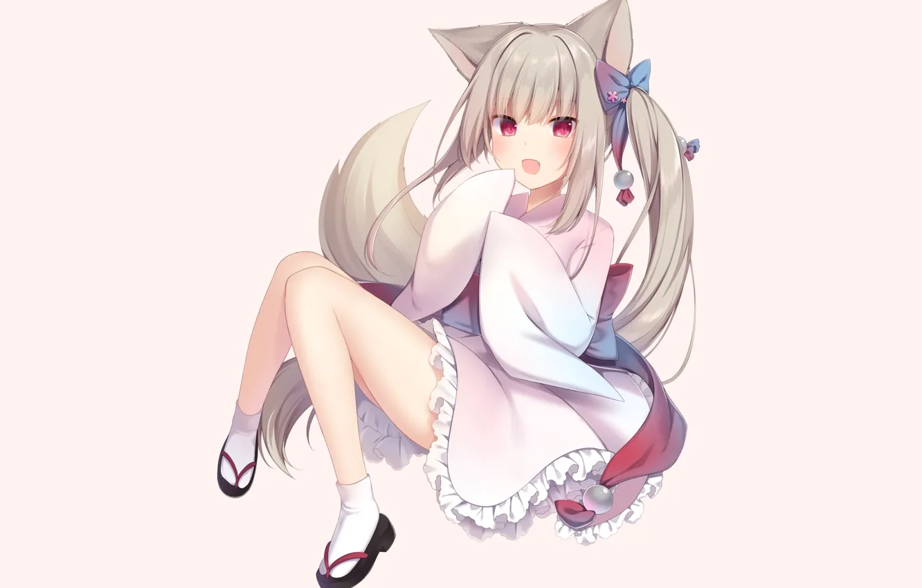 Photo wallpaper smile, background, dress, girl