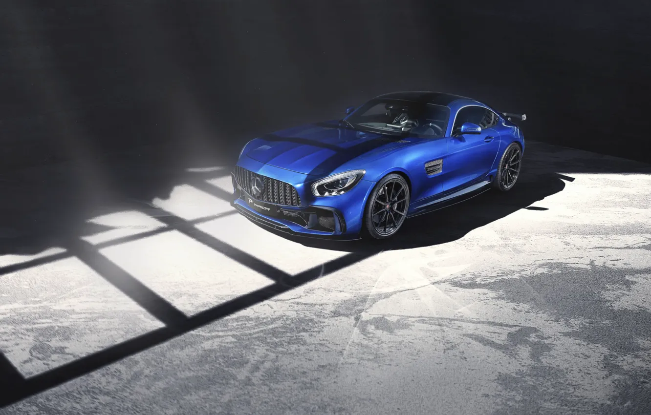 Photo wallpaper mercedes, blue, amg gt s