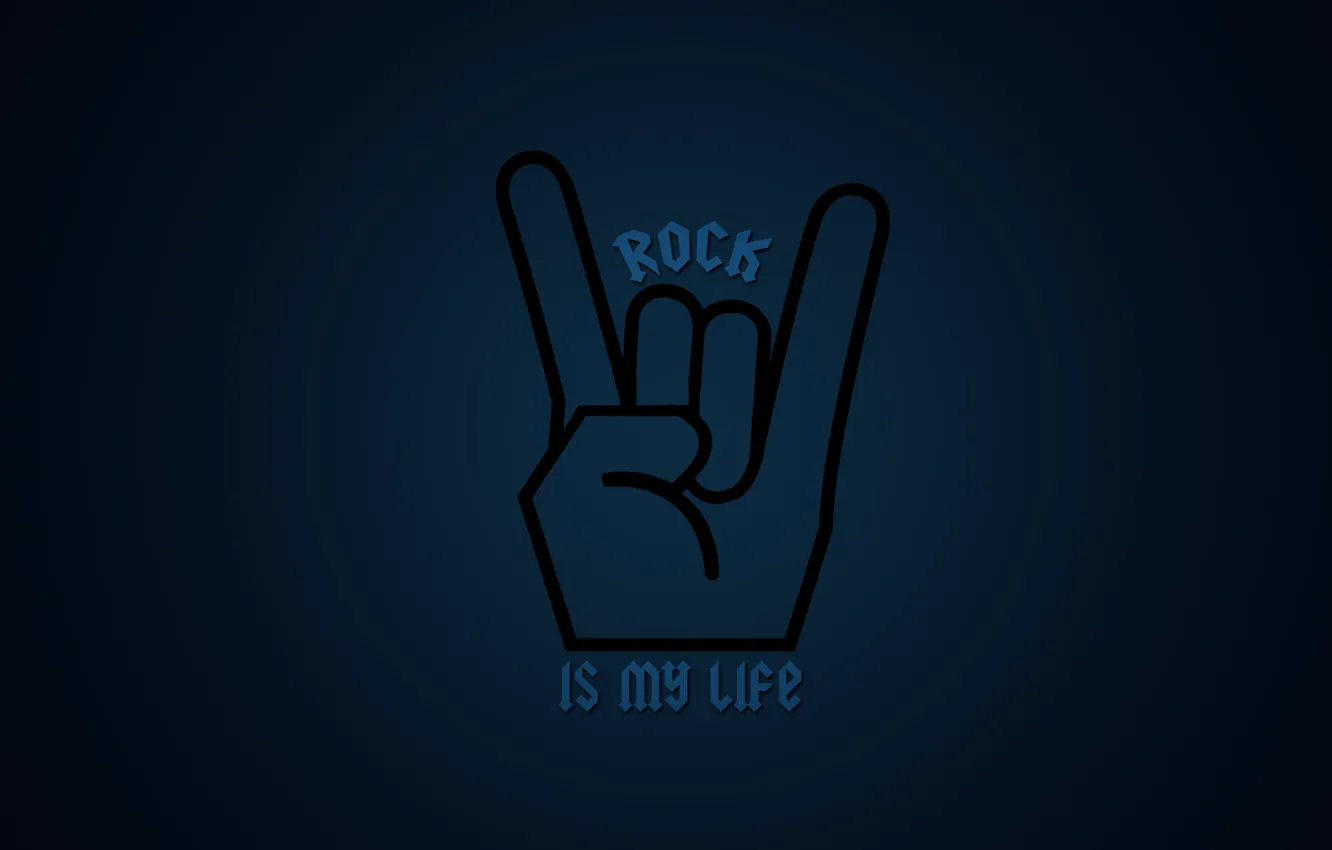 Photo wallpaper rock, rock, dark blue, rock'n' roll