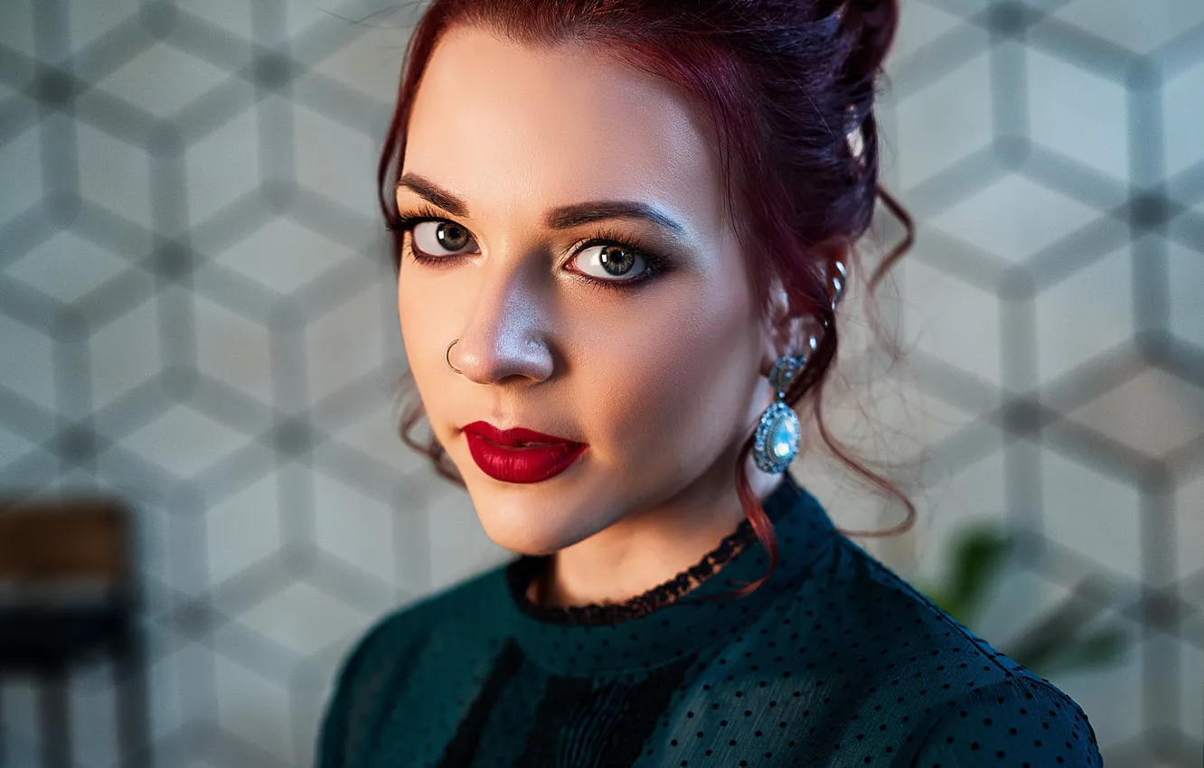 Photo wallpaper look, girl, model, portrait, Vlad Popov, Ksenia Mishkin