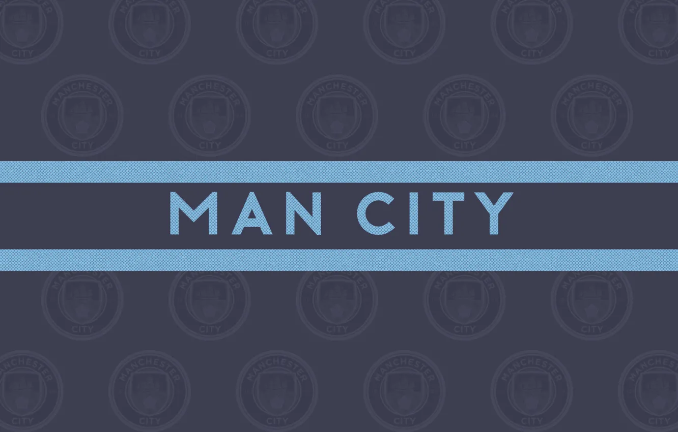 Photo wallpaper logo, emblem, football, soccer, premier league, manchester city, man city