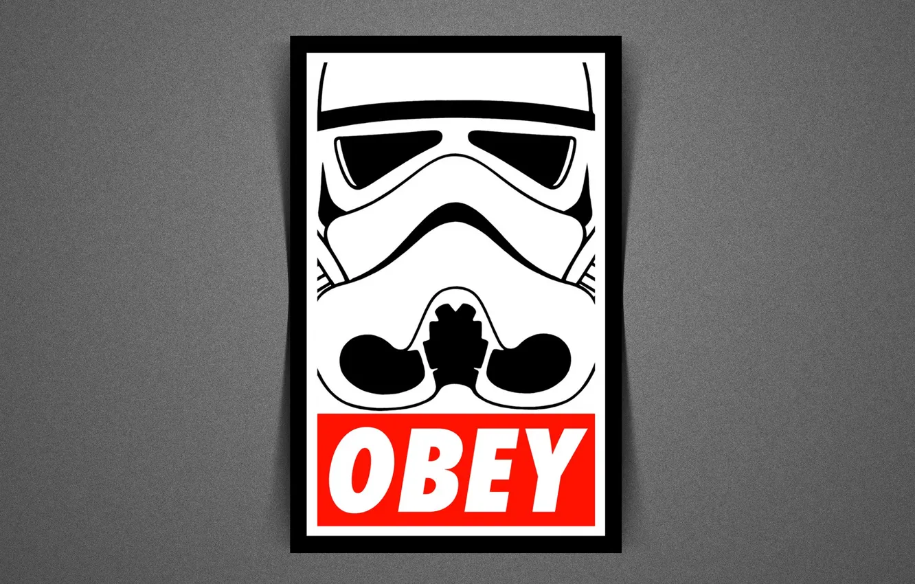 Photo wallpaper star wars, star wars, empire, stormtrooper, obey
