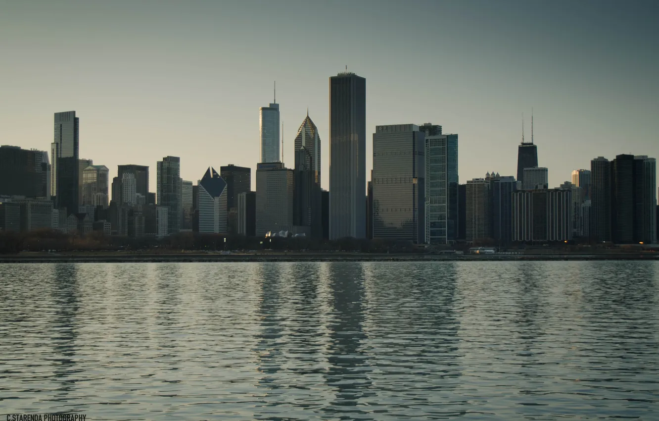 Photo wallpaper Chicago, USA, Chicago, Illinois