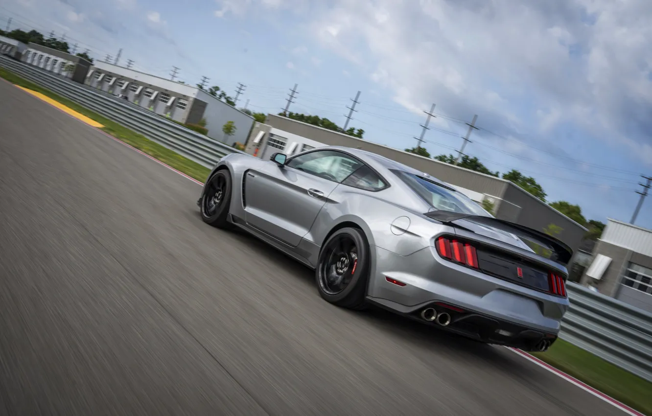 Photo wallpaper grey, speed, Mustang, Ford, Shelby, GT350R, 2020