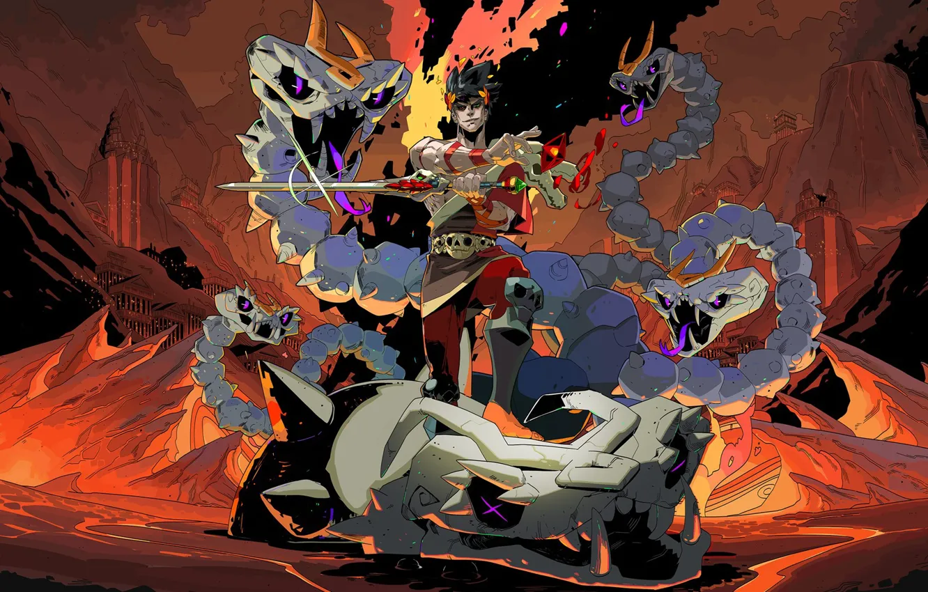 Photo wallpaper Hades, SuperGiant Games, Zagreus