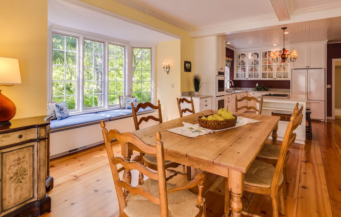 Photo wallpaper design, Villa, interior, kitchen, Rustic Dining room, Farm house, Dining Room Ideas For Your Home, …