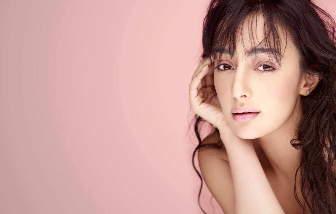 Photo wallpaper girl, hot, sexy, eyes, smile, beautiful, model, pretty