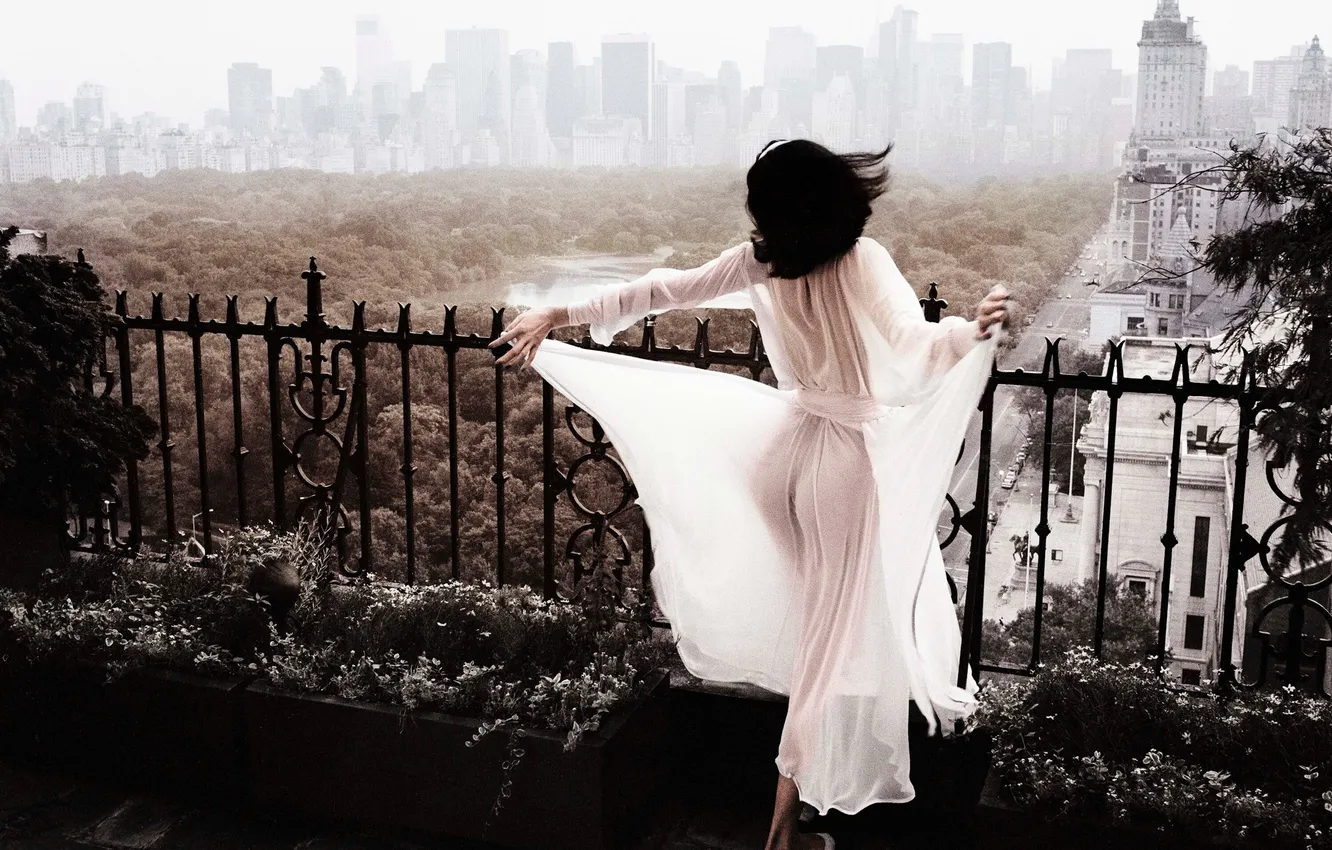 Photo wallpaper New York, 1990, Photographer Patrick Lichfield, Good morning!America