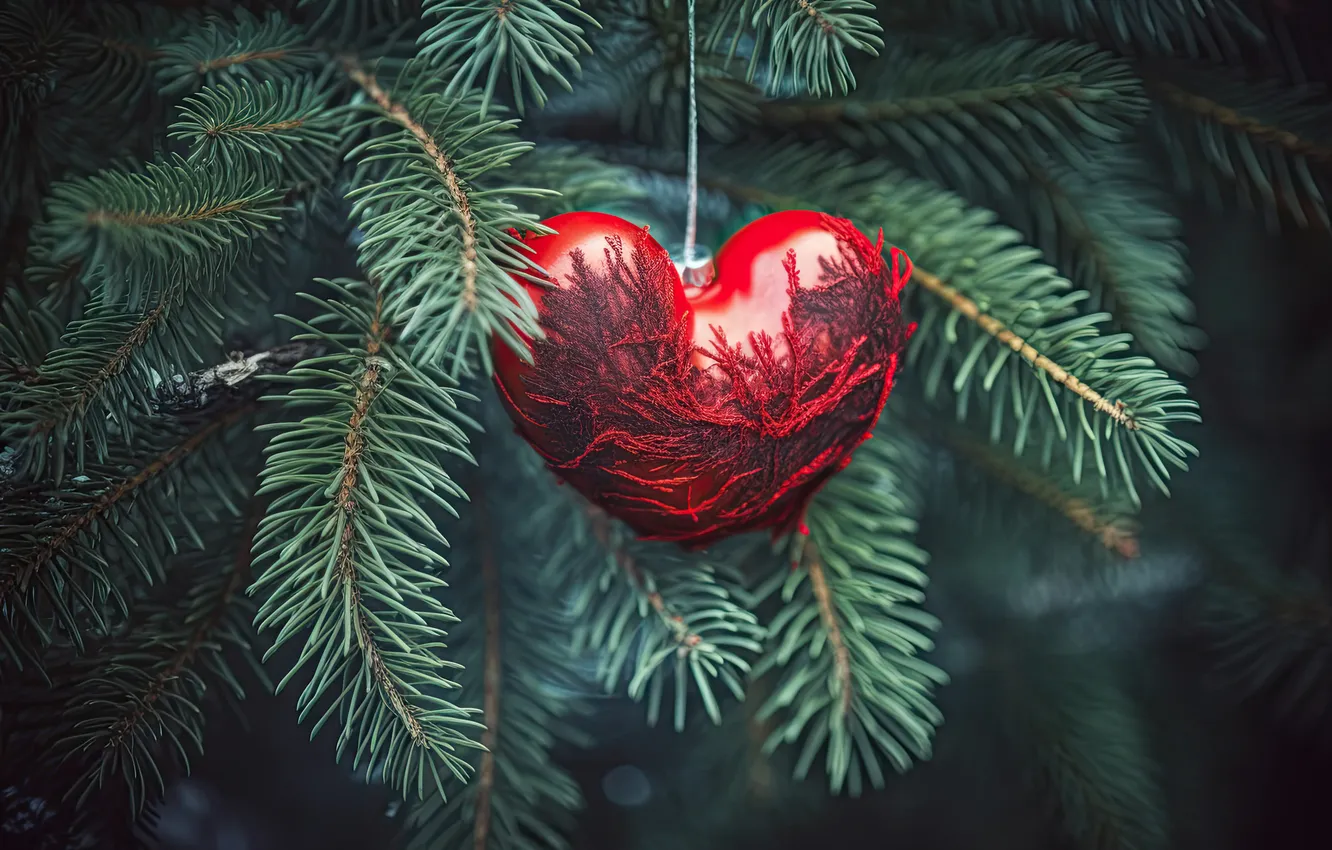 Photo wallpaper love, romance, heart, new year, Christmas, love, Christmas, Valentine's day