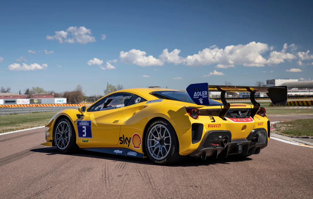 Photo wallpaper Ferrari, 488, Challenge Evo