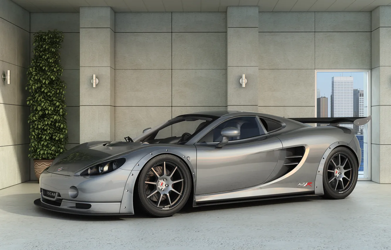 Photo wallpaper graphics, art, sports car, dangeruss, sports car, KZ1-R, Ascari, Ascari Cars