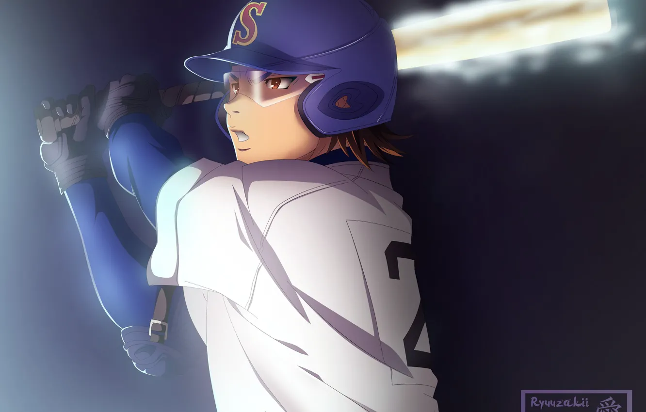 Photo wallpaper sport, baseball, guy, bit