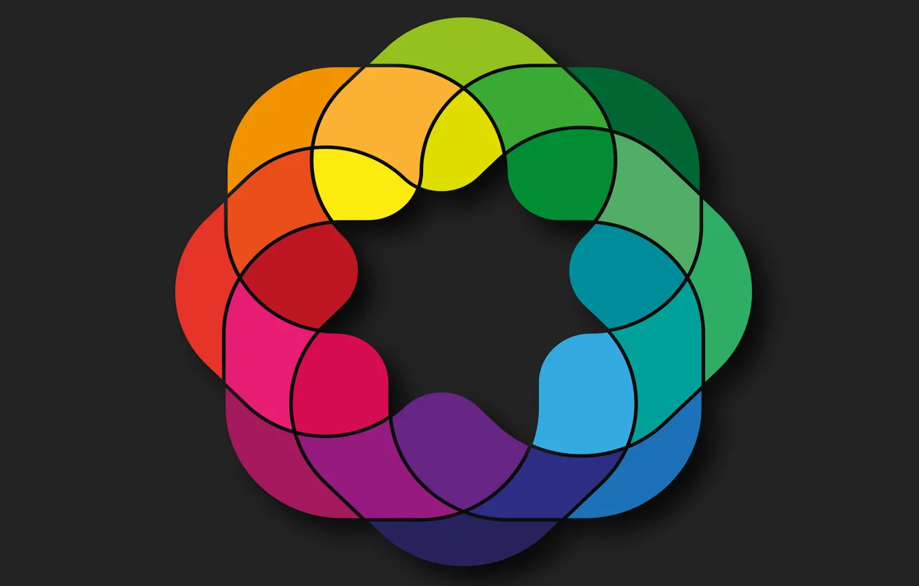 Photo wallpaper colors, colorful, abstract, rainbow, background, geometry, shapes