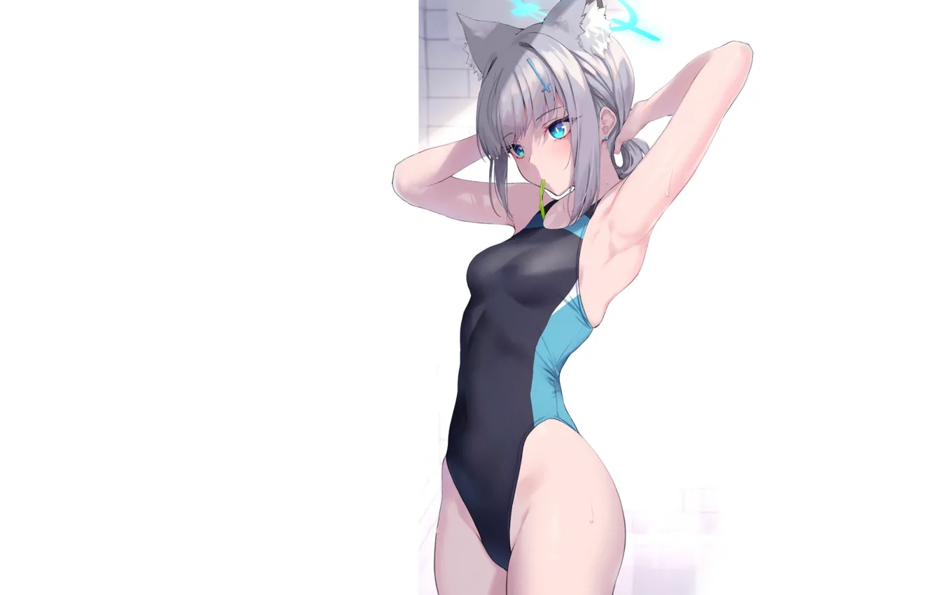 Photo wallpaper kawaii, sexy, pussy, anime, pretty, kitty, swimsuit, cute