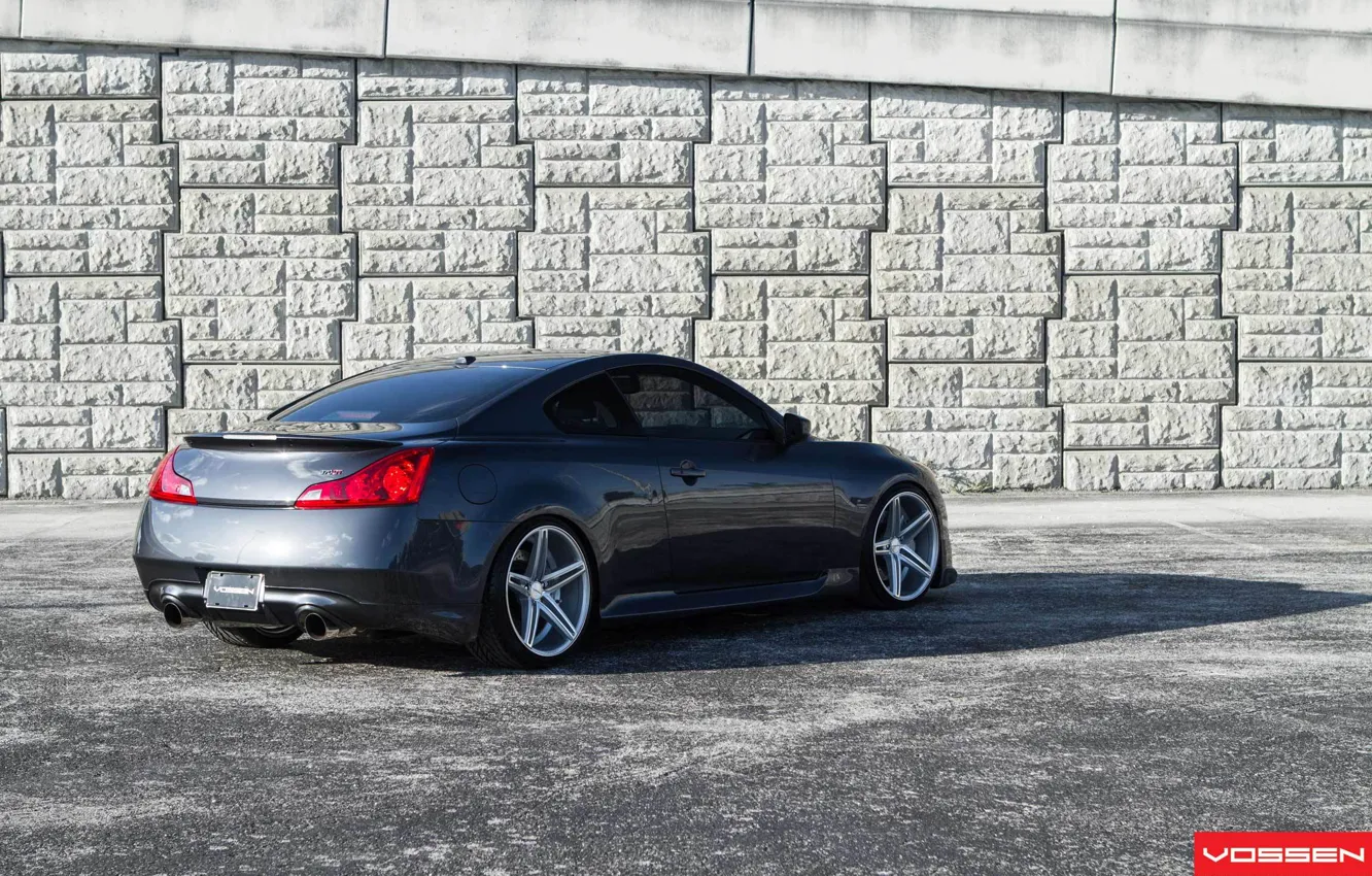 Photo wallpaper Infiniti, grey, G37, Vossen