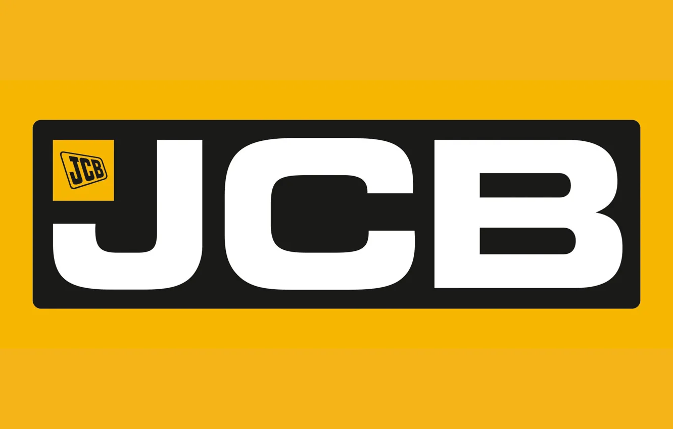 Photo wallpaper logo, construction, JCB