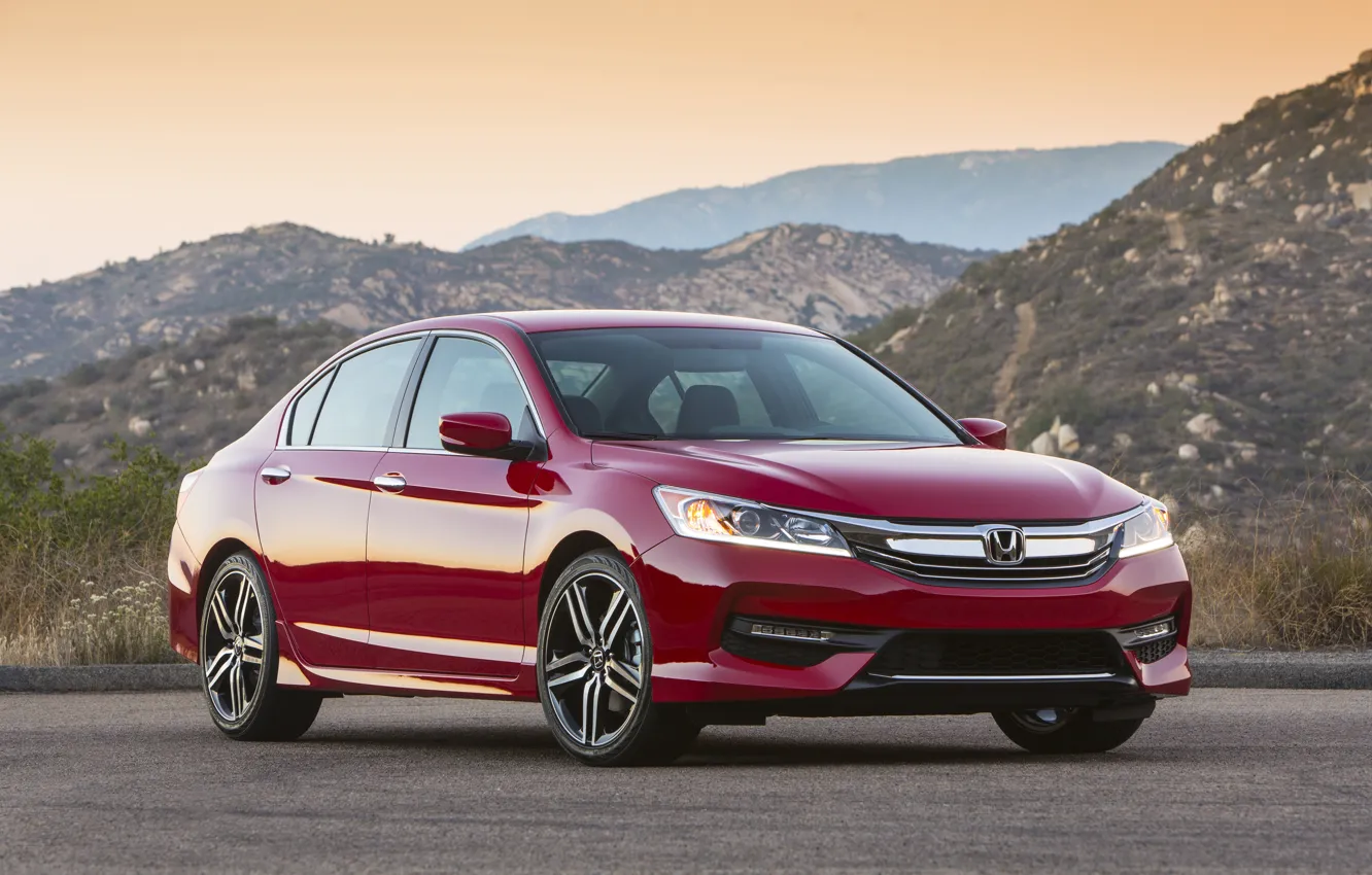 Photo wallpaper Honda, Accord, Honda, chord, Sport, US-spec, 2015