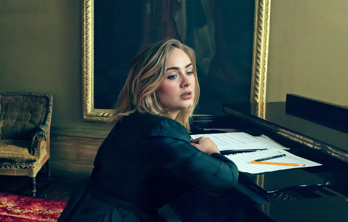 Photo wallpaper singer, composer, Adele, Adele, Vogue, Adele Laurie Blue Adkins, contralto