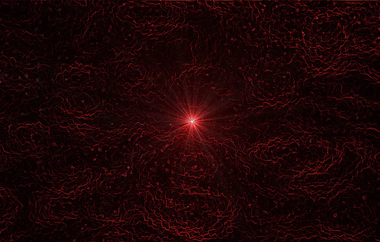 Photo wallpaper Shine, curves, black background