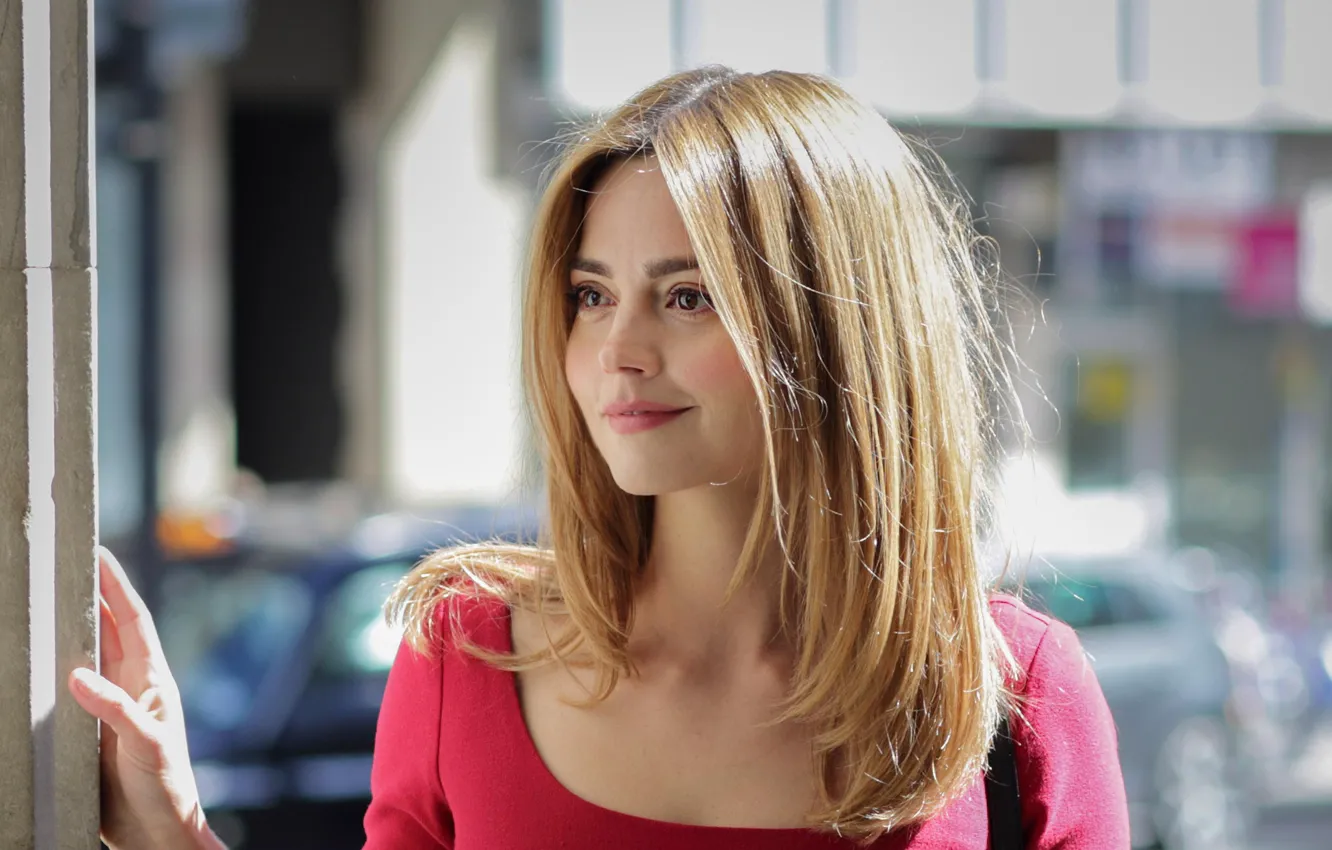 Photo wallpaper look, pose, actress, hair, Jenna Coleman, Jenna Coleman