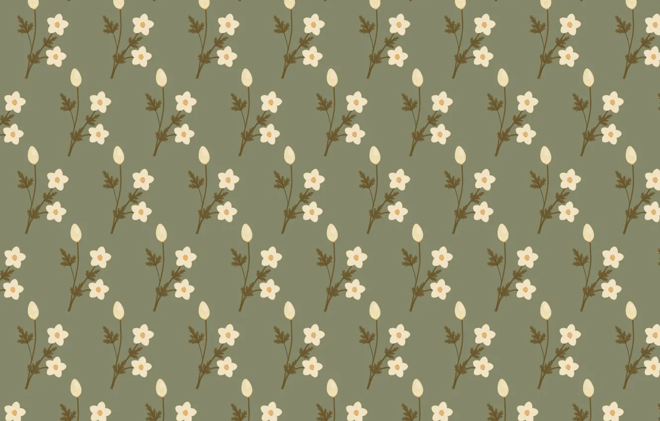 Photo wallpaper flowers, background, texture, flowers, background, pattern