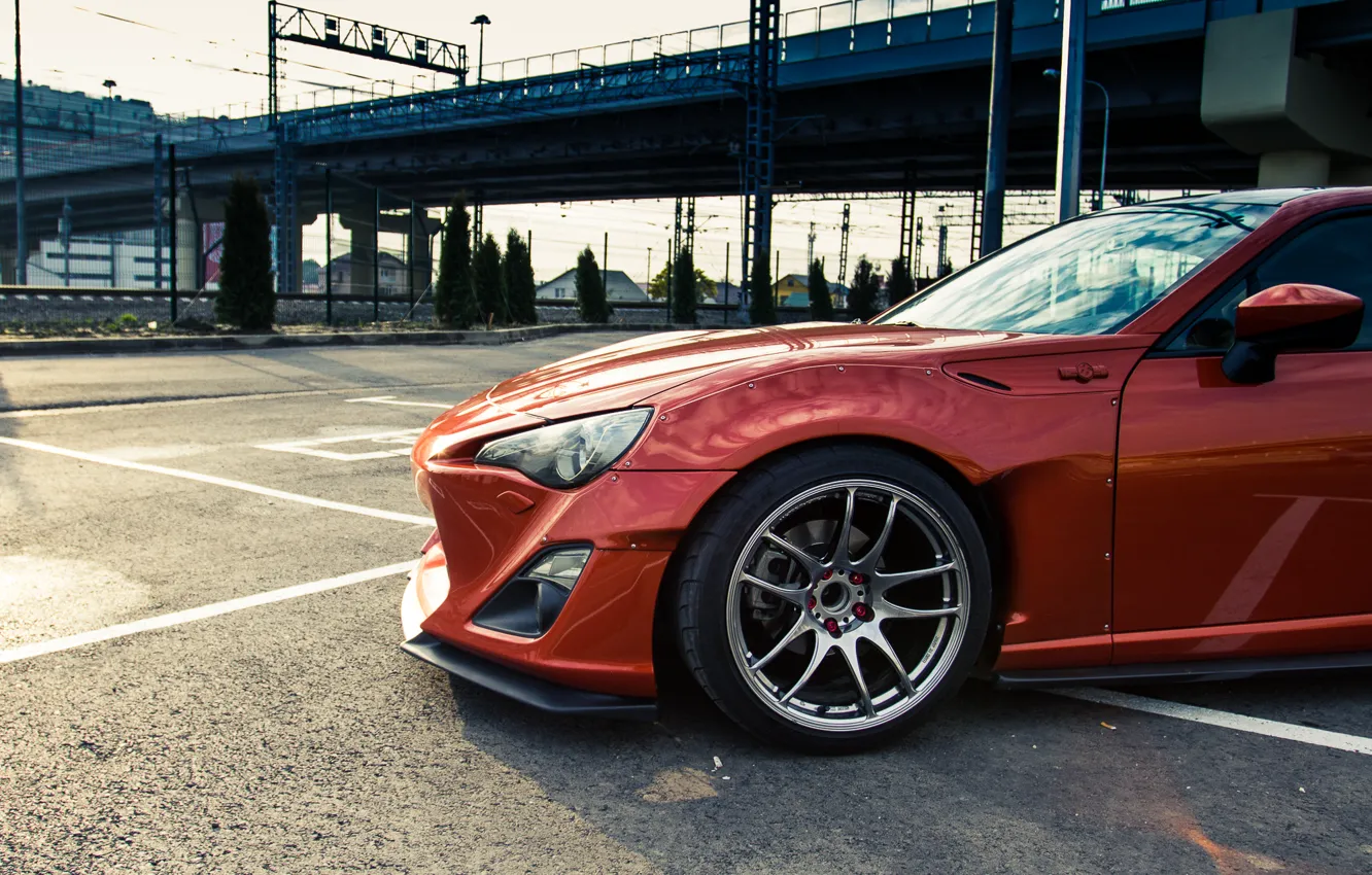 Photo wallpaper the sky, Toyota, drives, side, bunny, GT86, Rocket